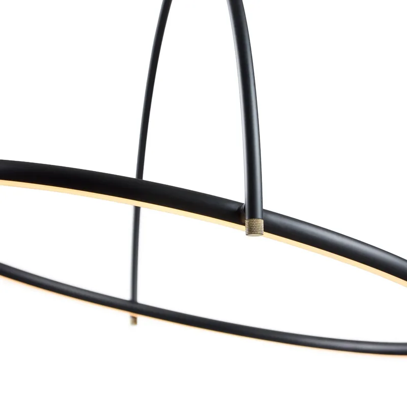 TILT LED hanglamp, Ø 40 cm, zwart, stepdim van Halo Design – productfoto