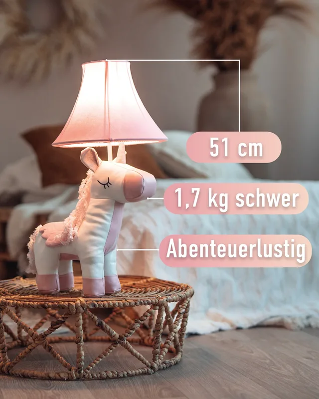 Elsa – die Einhornlampe (51 cm)