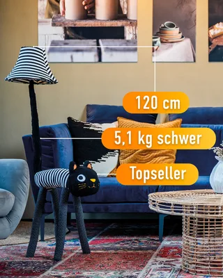 Luna – die Katzen-Stehlampe (120 cm) by Happy Lamps – product photo 1 of 5