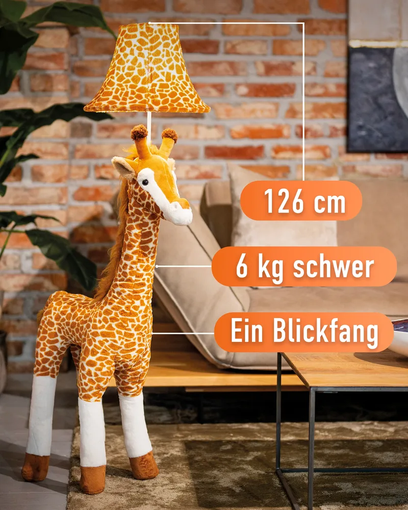 Raffi – die Giraffen-Stehlampe (126 cm) de Happy Lamps – photo du produit