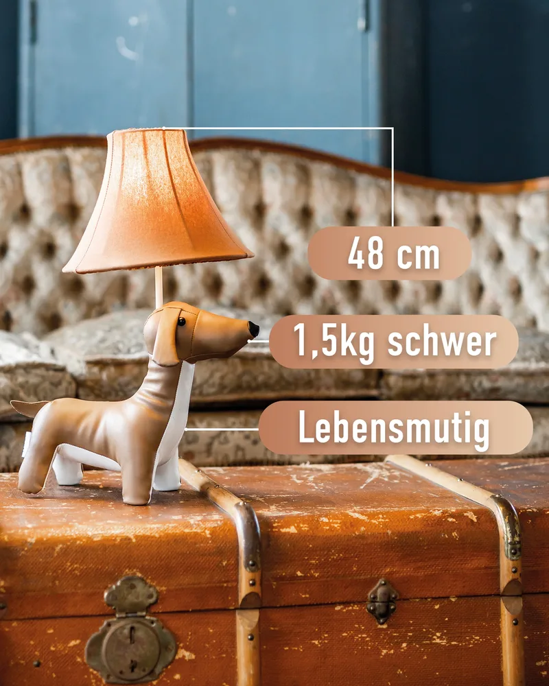 Waldi - die Dackellampe (48 cm) von Happy Lamps – Produktfoto