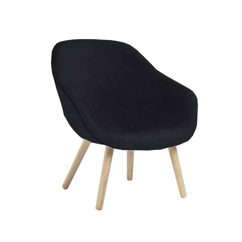 About a Lounge 82 Sessel Hallingdal 65 180 schwarz-Eichenbeine geseift by HAY – product photo