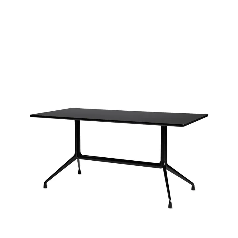 About a Table 10 Esstisch Black linoleum-160x80 cm-schwarzes Gestell by HAY – product photo