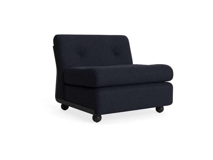 Amanta Sofamodul Anthracite-turf blue red mélange, 1-sitzig/Sessel de HAY – photo du produit