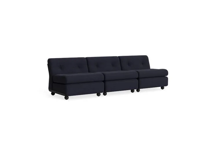 Amanta Sofamodul Anthracite-turf blue red mélange, 3-sitzig fra HAY – produktbillede
