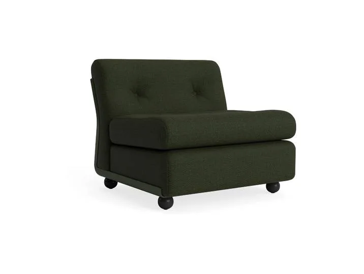 Amanta Sofamodul Bottle green-maglia dark green, 1-sitzig/Sessel von HAY – Produktfoto