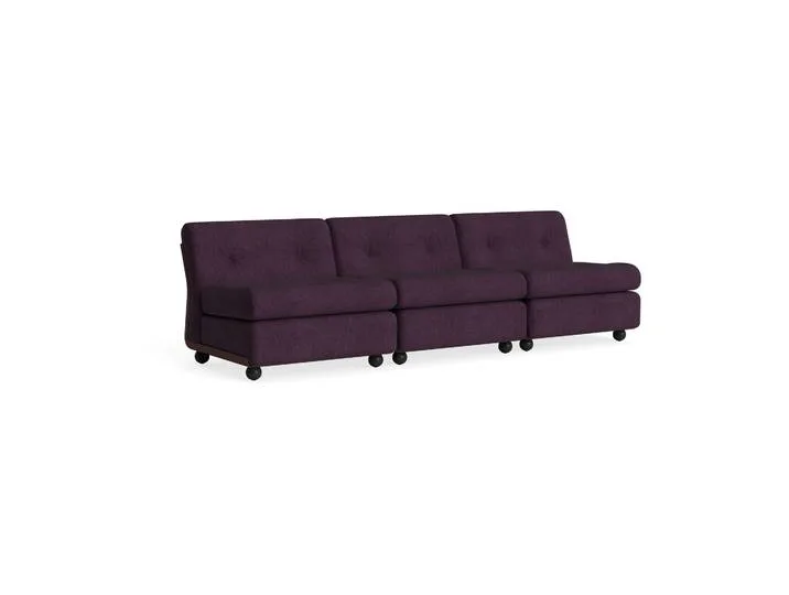 Amanta Sofamodul Burgundy red-turf burgundy, 3-sitzig de HAY – photo du produit