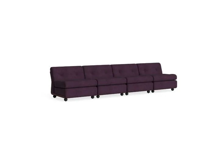 Amanta Sofamodul Burgundy red-turf burgundy, 4-sitzig de HAY – photo du produit