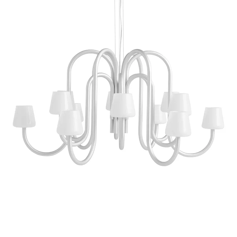 Apollo 1065 Kronleuchter White opal de HAY – photo du produit