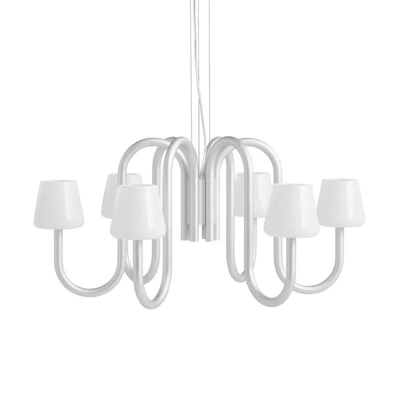 Apollo 745 Kronleuchter White opal de HAY – photo du produit