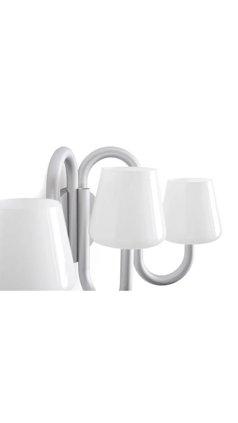 Apollo Sconce Wandlamp Alu/White Opal by HAY – product photo