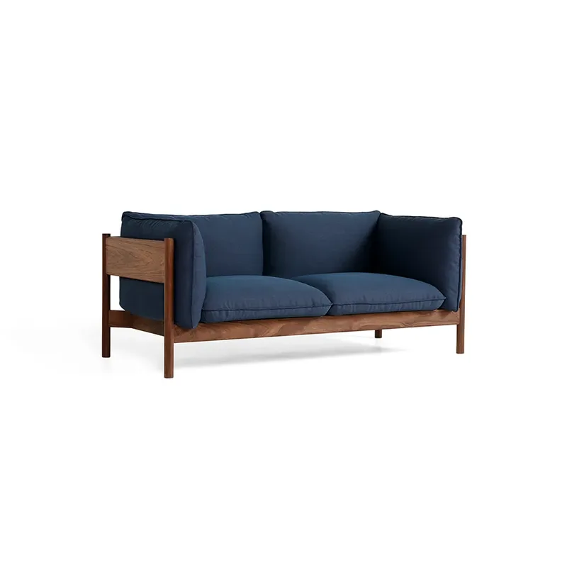 Arbour ECO 2-Sitzer Sofa Dark blue-wachsgeöltes Walnussholz by HAY – product photo