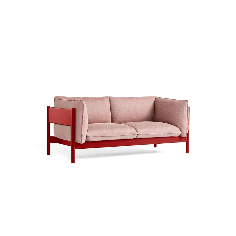 Arbour ECO 2-Sitzer Sofa Re-wool 648 Multi-Weinrot Buche von HAY – Produktfoto