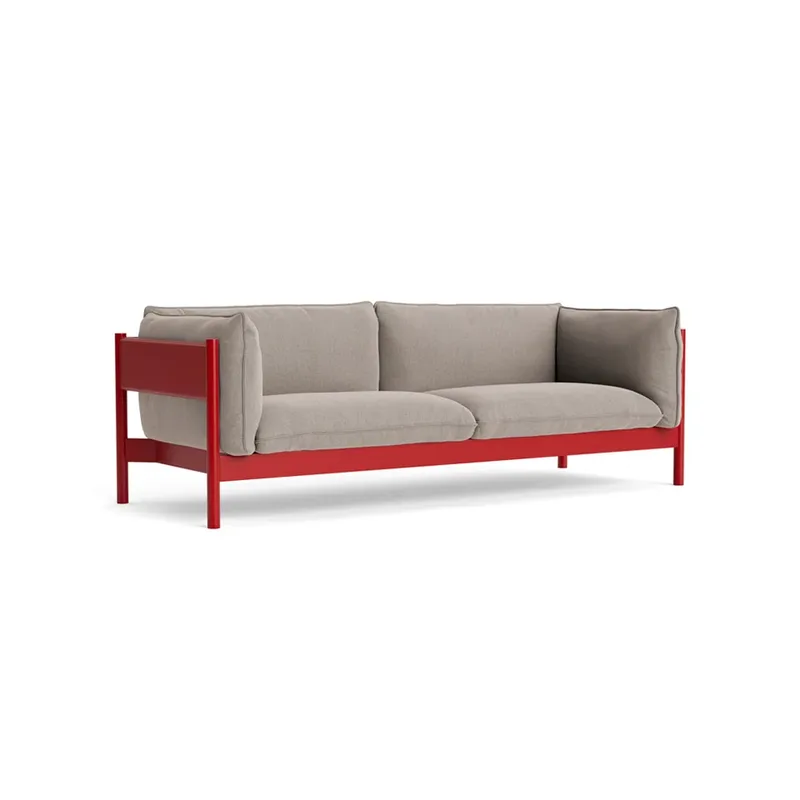 Arbour ECO 3-Sitzer Sofa Beige-weinrot Buche von HAY – Produktfoto