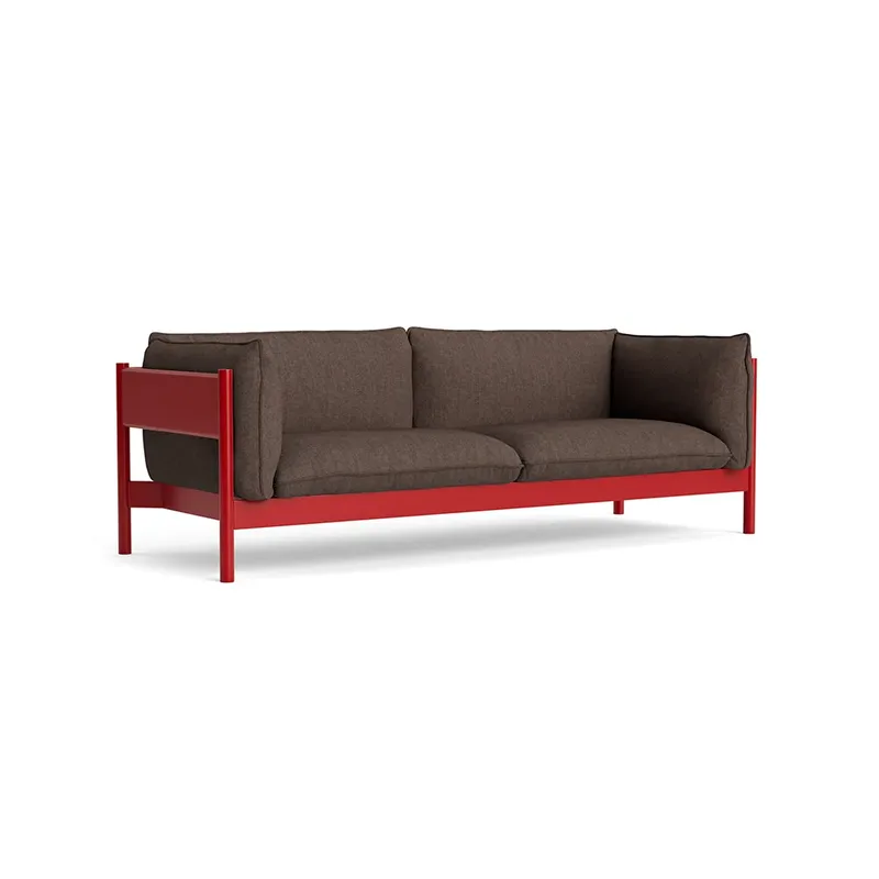 Arbour ECO 3-Sitzer Sofa Brown melange-weinrot Buche van HAY – productfoto