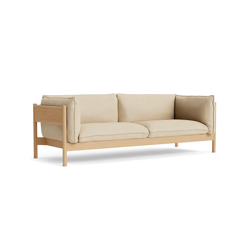 Arbour ECO 3-Sitzer Sofa Stoff Hallingdal 220 beige, wachsgeölte Eiche de HAY – photo du produit