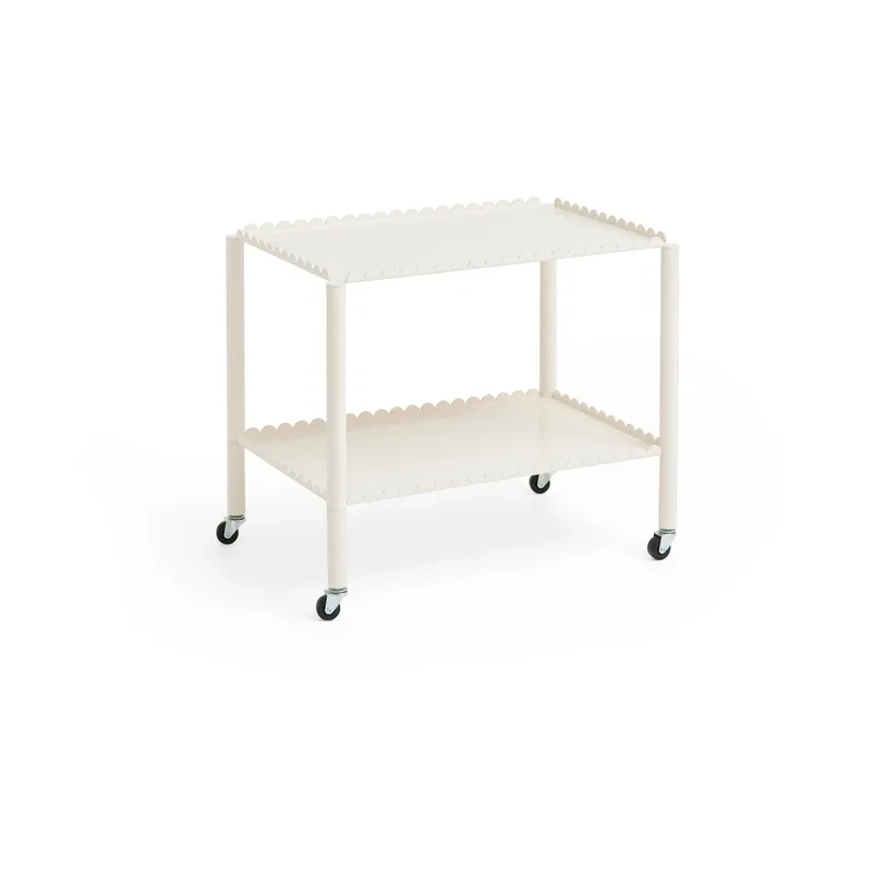 Arcs Trolley Low Servierwagen Eggshell de HAY – photo du produit
