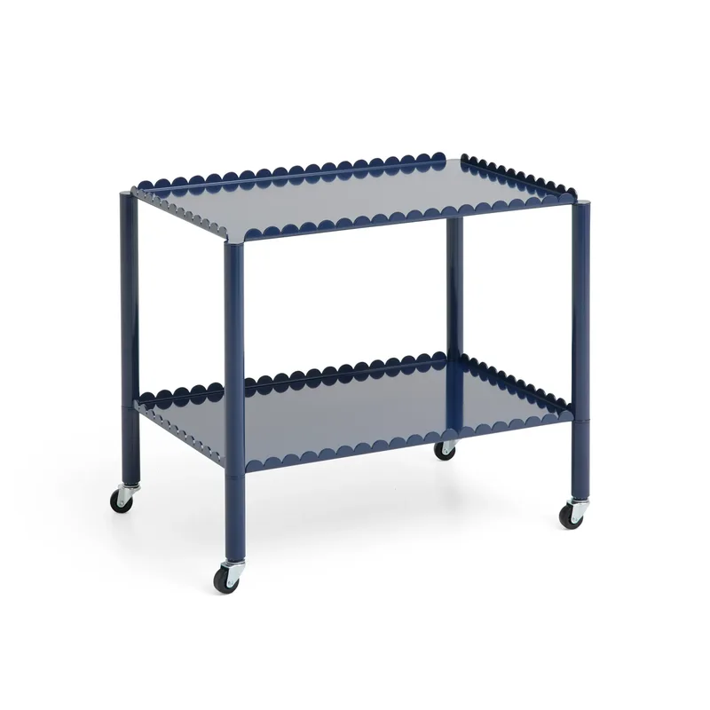 Arcs Trolley Low Servierwagen Steel blue von HAY – Produktfoto