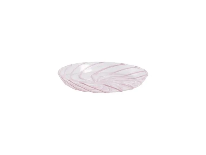 Assiette à mignardises Spin - Transparent - Verre borosilicaté de HAY – photo du produit