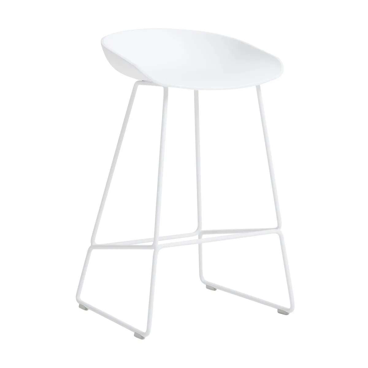 Barhocker About a stool - Weiß - Recyceltes Polypropylen - Designer Hee Welling by HAY – product photo