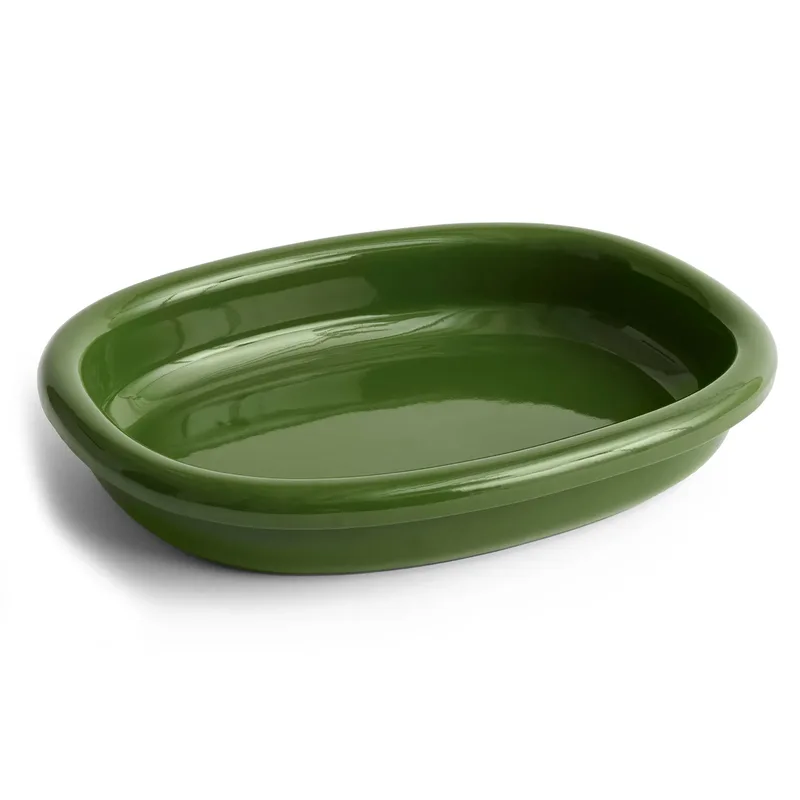 Barro ovale Servierplatte Green, large 27x36 cm de HAY – photo du produit