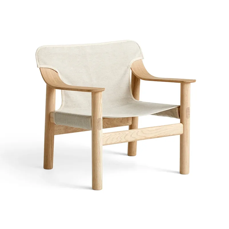Bernard Sessel Stoff raw canvas beige-Eichengestell von HAY – Produktfoto