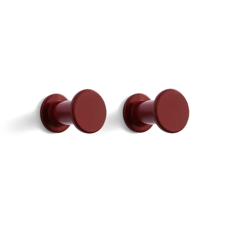 Bolt Haken 2er Pack Ø2,8cm Red by HAY – product photo