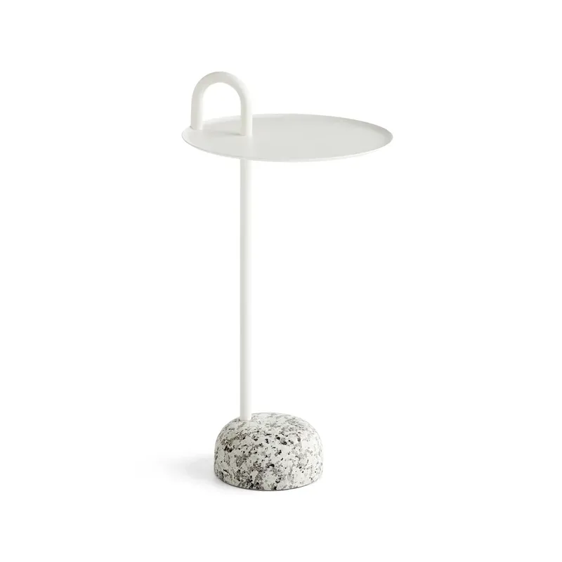 Bowler Beistelltisch Cream white-granite by HAY – product photo