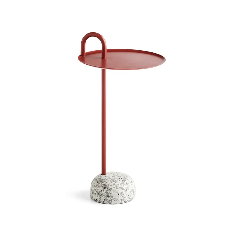Bowler Beistelltisch Tile red-granite von HAY – Produktfoto