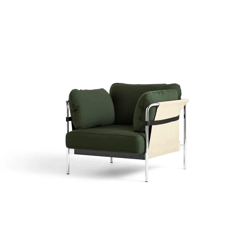 Can Sessel Chromgestell Steelcut 0975-natural canvas från HAY – produktbild