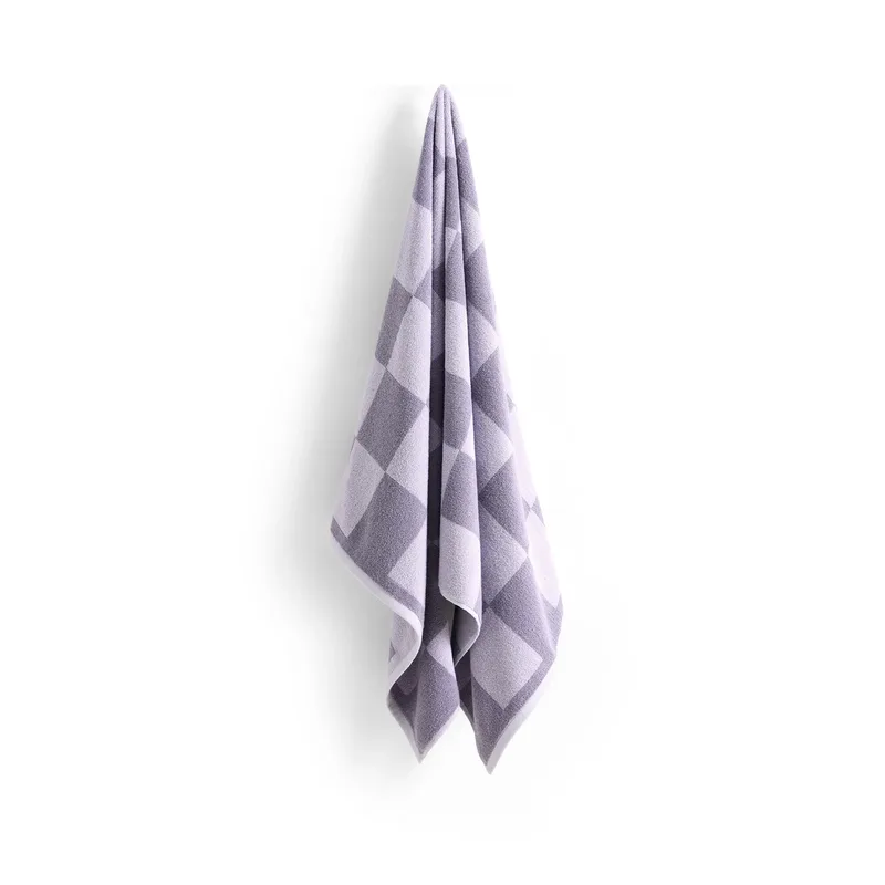 Check Badehandtuch 70 x 136 cm Lavender från HAY – produktbild