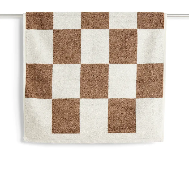 Check Badezimmerteppich 50 x 90cm Cappuccino by HAY – product photo