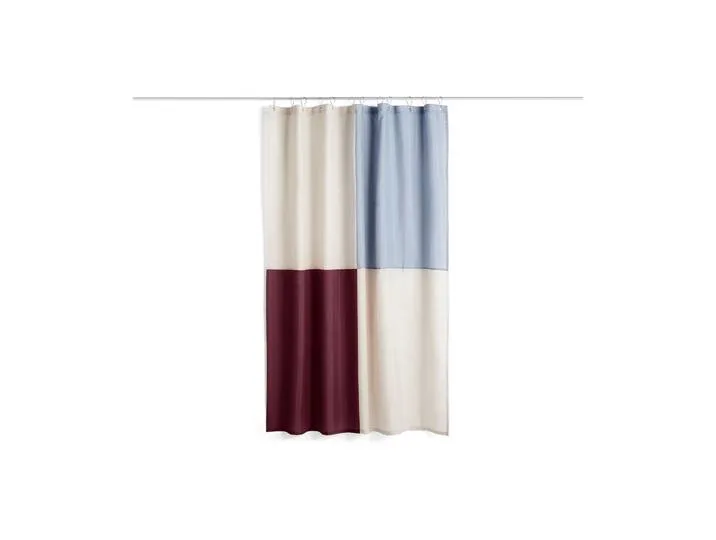 Check Duschvorhang 180×200 cm Burgundy von HAY – Produktfoto