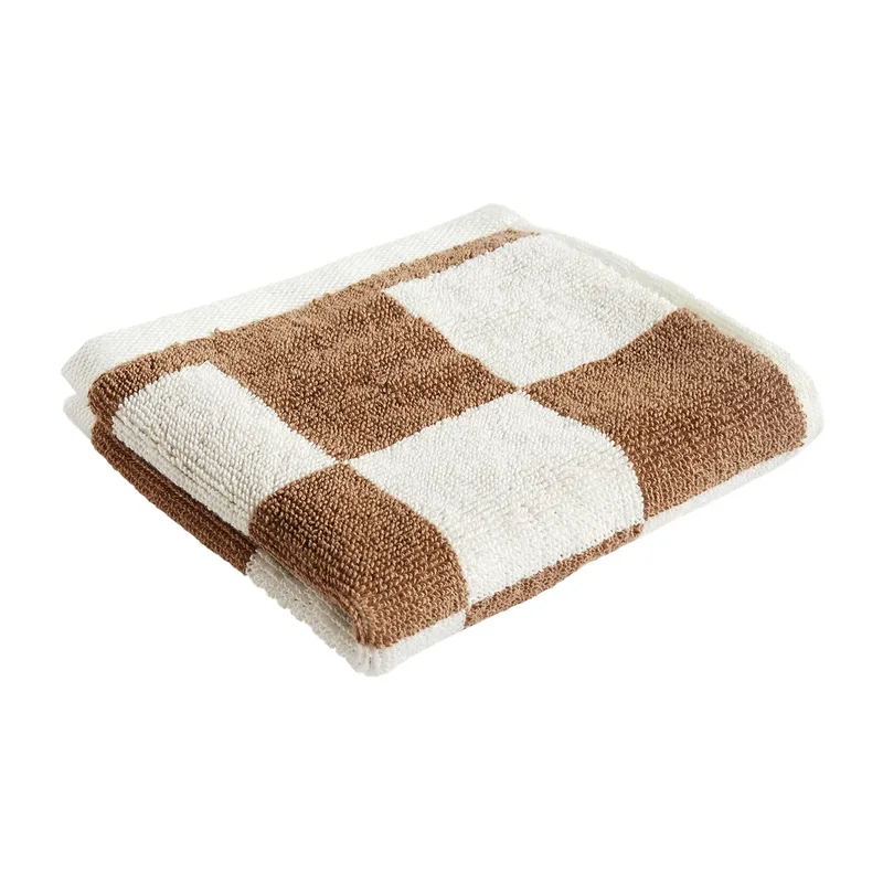 Check Handtuch 30 x 30cm Cappuccino från HAY – produktbild