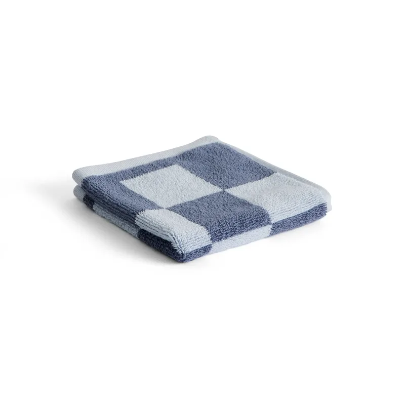 Check Handtuch 30 x 30cm Steel blue från HAY – produktbild