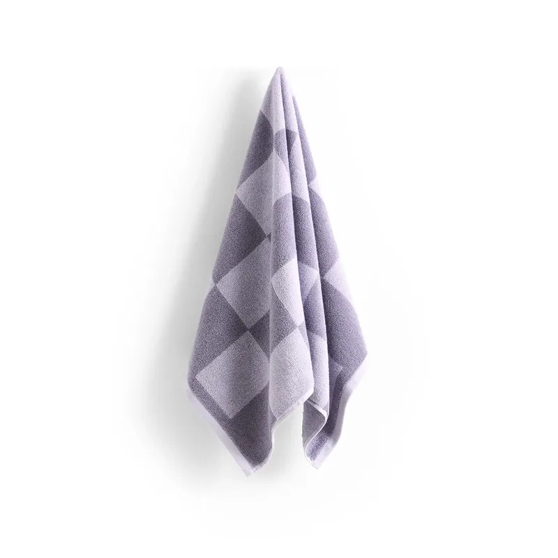 Check Handtuch 50 x 90cm Lavender från HAY – produktbild