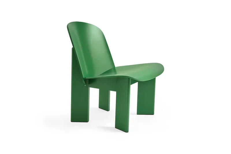 Chisel Lounge Chair Lush green lackierte Buche från HAY – produktbild