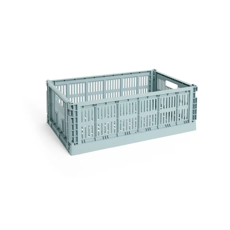 Colour Crate L 34,5 x 53cm Dusty blue by HAY – product photo