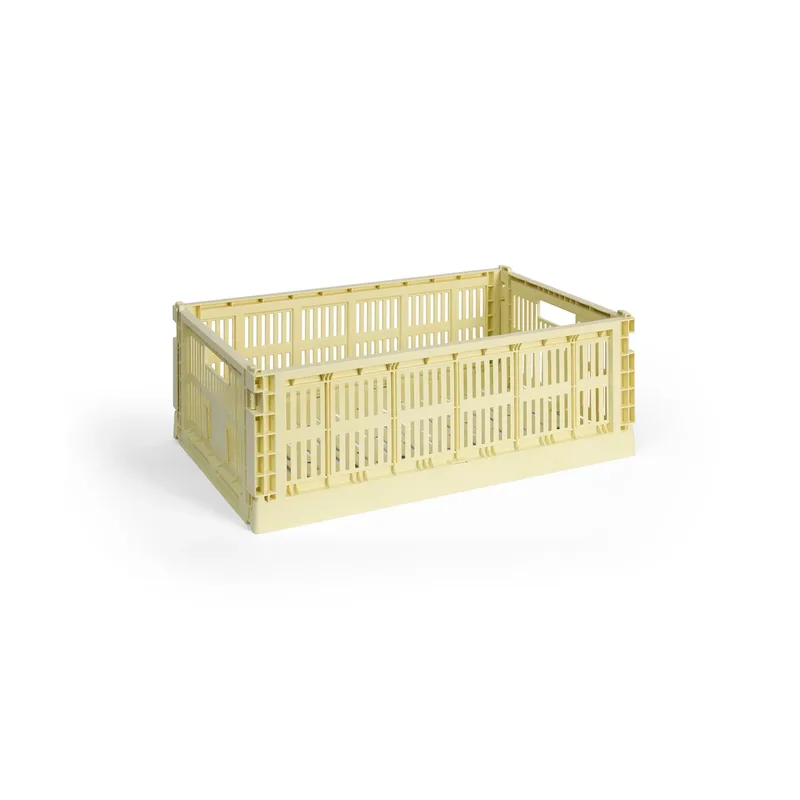 Colour Crate L 34,5 x 53cm Light yellow by HAY – product photo