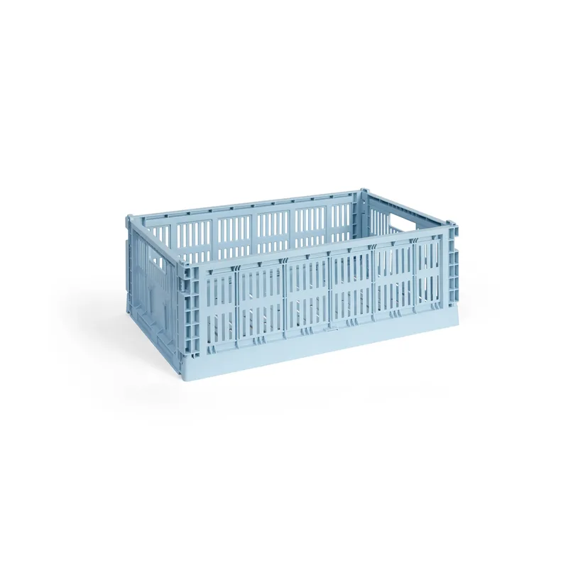 Colour Crate L 34,5 x 53cm Soft blue von HAY – Produktfoto