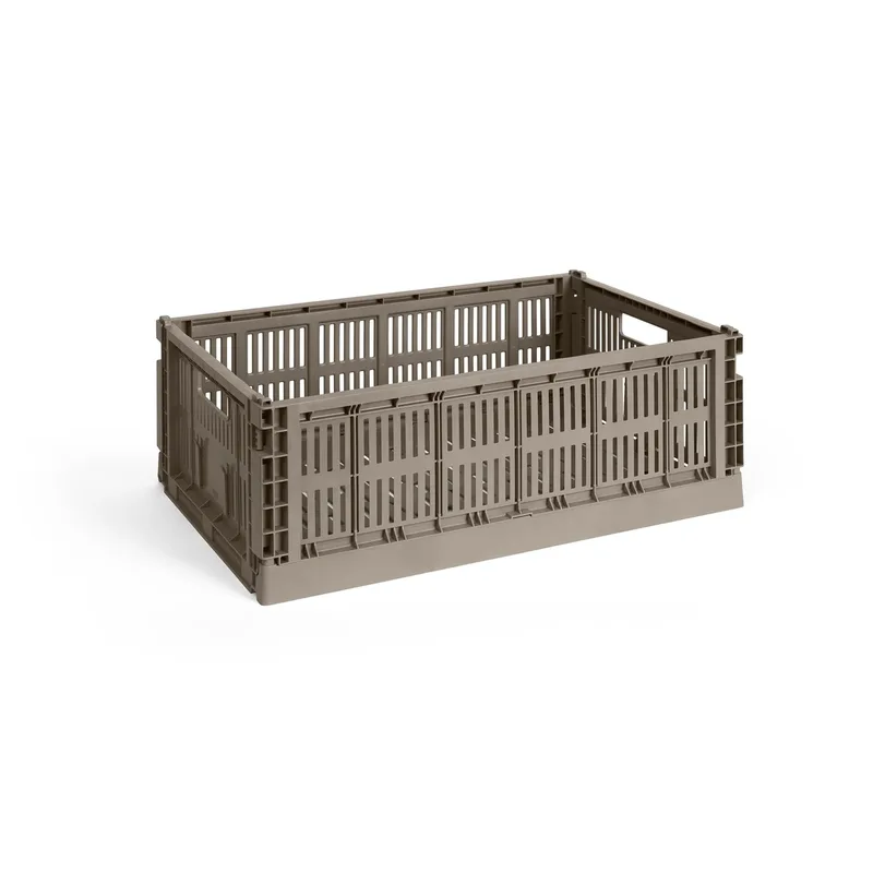 Colour Crate L 34,5 x 53cm Warm grey från HAY – produktbild
