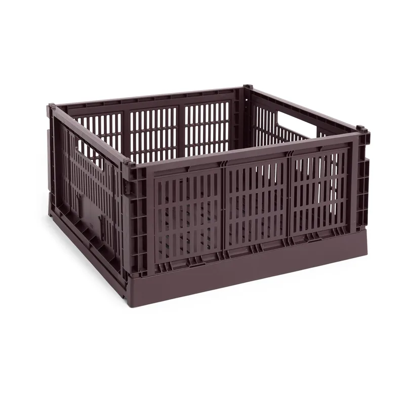 Colour Crate L Quadrat 42x42 cm Bordeaux från HAY – produktbild