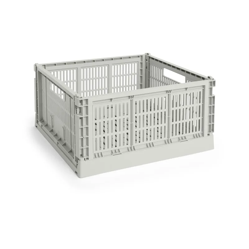 Colour Crate L Quadrat 42x42 cm Grey von HAY – Produktfoto