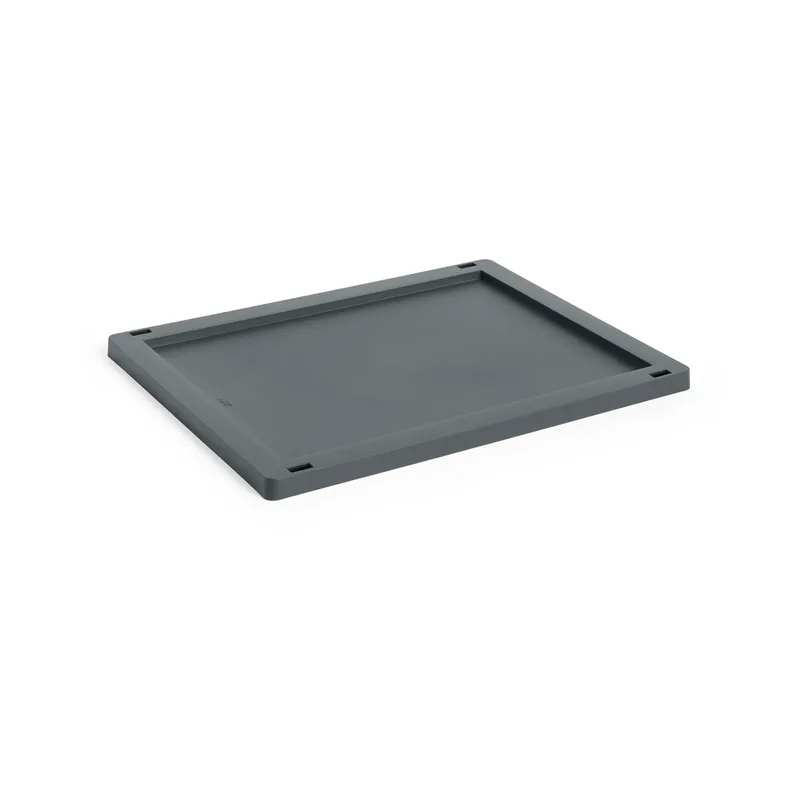 Colour Crate lock plastic medium Charcoal von HAY – Produktfoto