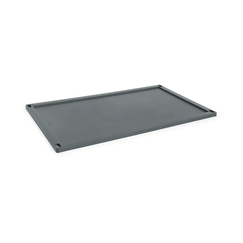 Colour Crate lock plastic x-large Charcoal von HAY – Produktfoto