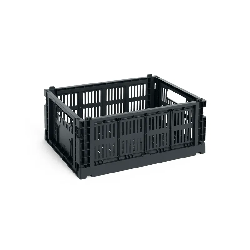 Colour Crate M 26,5 x 34,5cm Charcoal von HAY – Produktfoto
