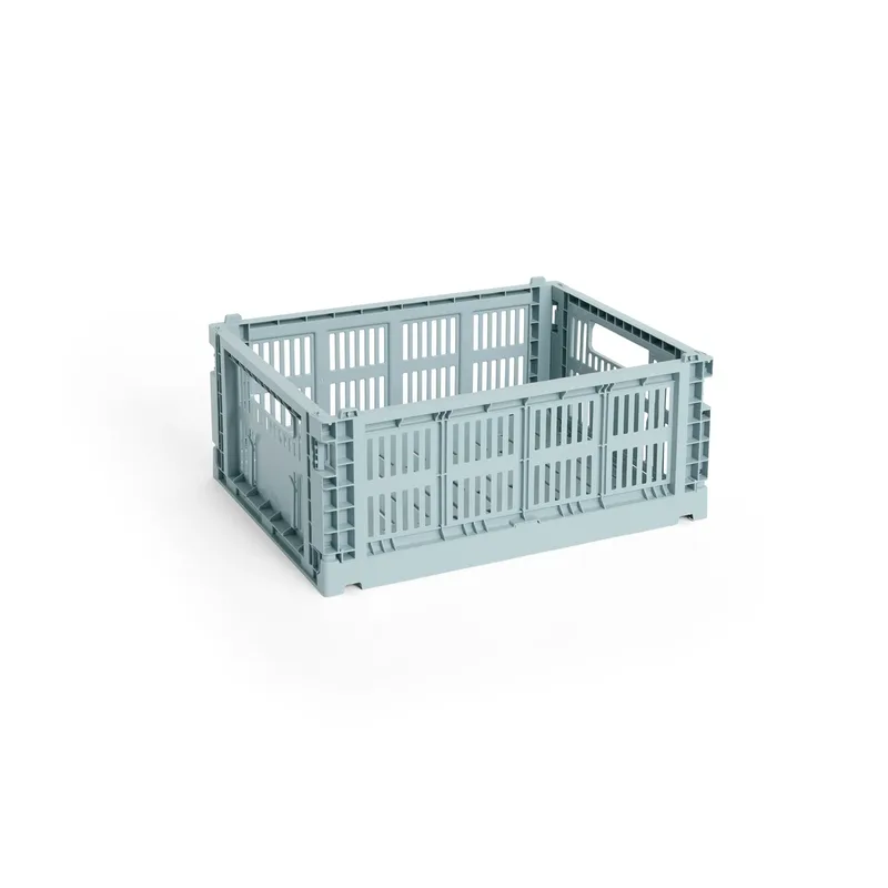 Colour Crate M 26,5 x 34,5cm Dusty blue von HAY – Produktfoto