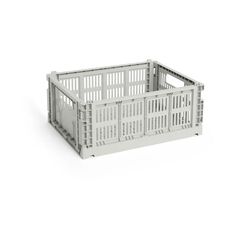 Colour Crate M 26,5 x 34,5cm Grey von HAY – Produktfoto