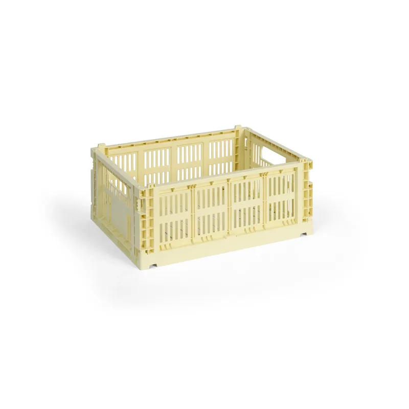 Colour Crate M 26,5 x 34,5cm Light yellow von HAY – Produktfoto