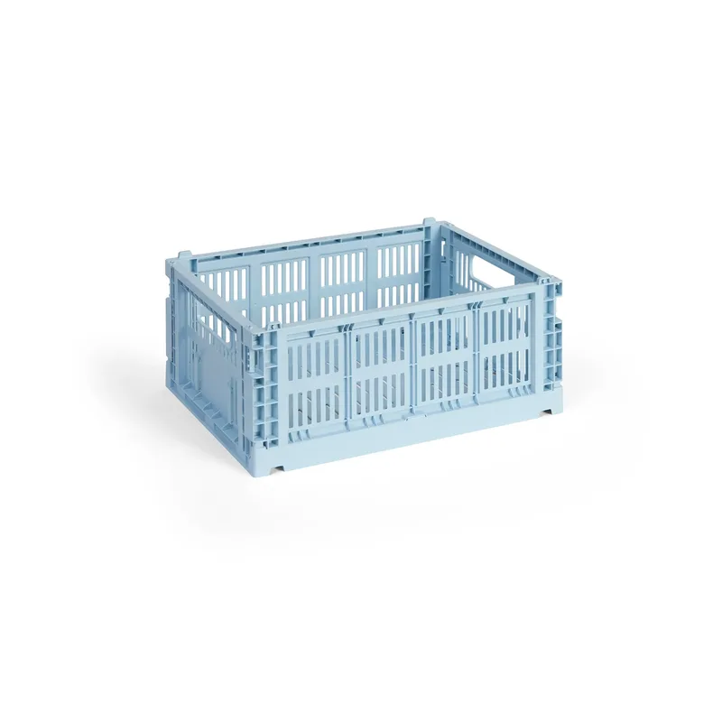 Colour Crate M 26,5 x 34,5cm Soft blue by HAY – product photo